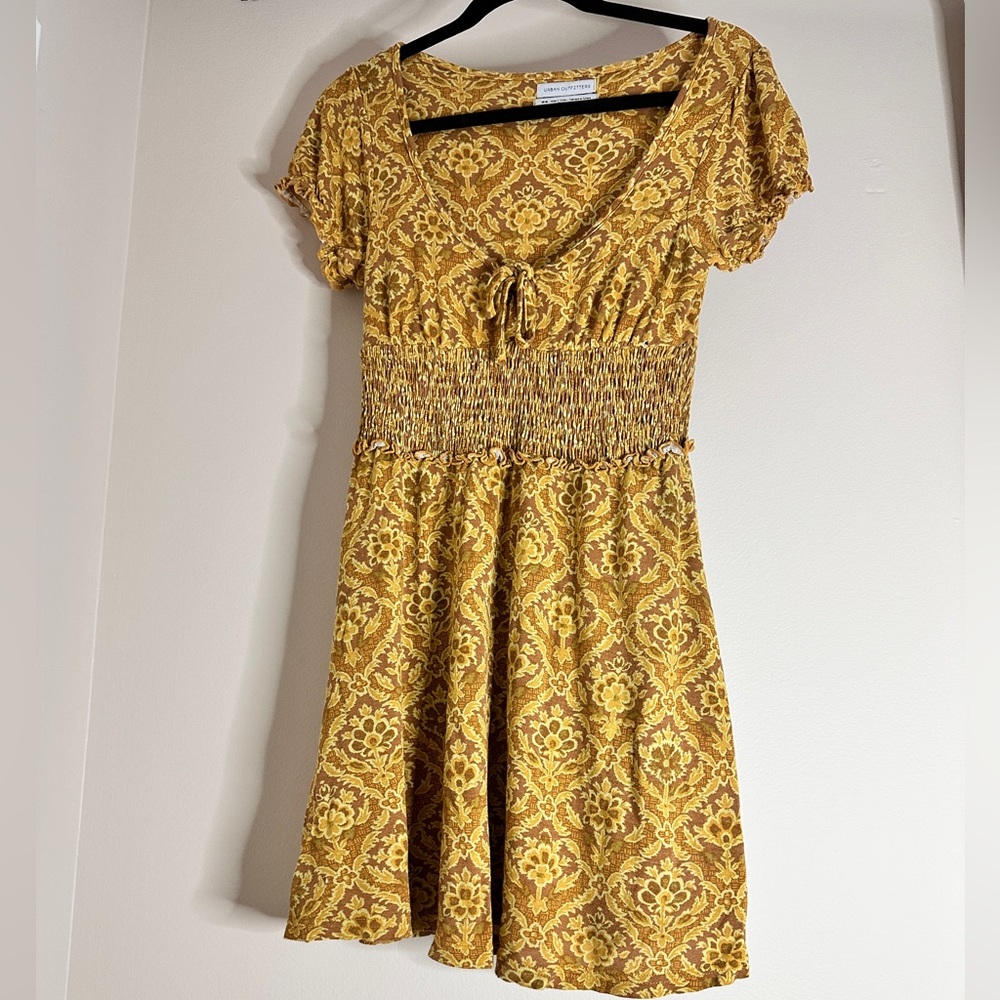 Urban Outfitters Golden Patterned Top